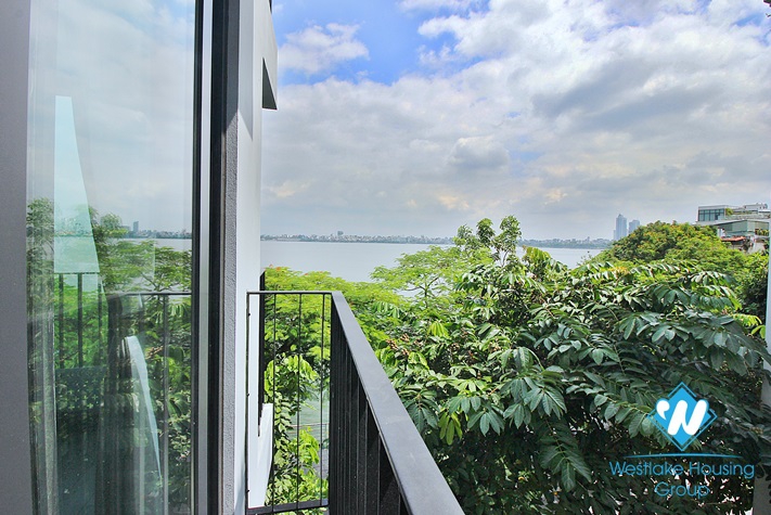 Lake view and brand new 2 beds apartment for rent in Nguyen Dinh Thi st, Tay Ho